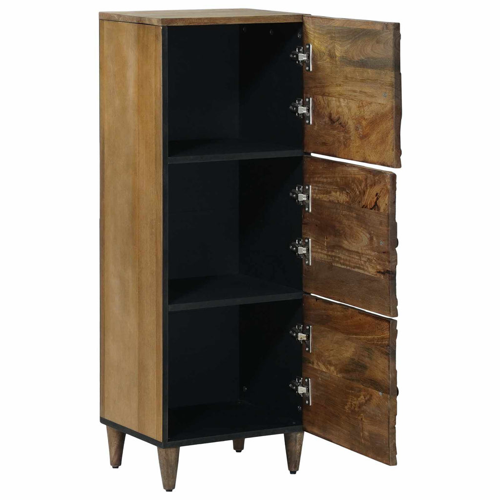 vidaXL Hochschrank mit Regal Braun 40 x 33,5 x 110 cm Massivholz Mango