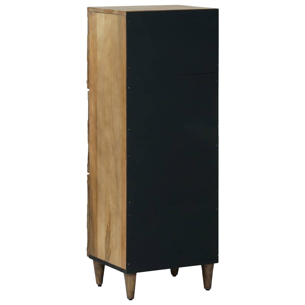 vidaXL Hochschrank mit Regal Braun 40 x 33,5 x 110 cm Massivholz Mango