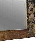 vidaXL Wandspiegel Walnussbraun 70 x 50 cm Holzwerkstoff und Glas