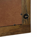 vidaXL Wandspiegel Walnussbraun 70 x 50 cm Holzwerkstoff und Glas