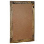 vidaXL Wandspiegel Walnussbraun 70 x 50 cm Holzwerkstoff und Glas