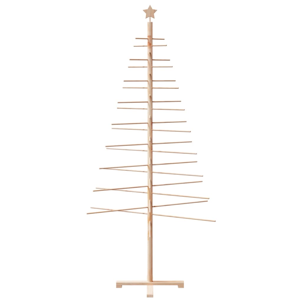 vidaXL Weihnachtsbaum Holz zum Schmücken 210 cm Massivholz Kiefer