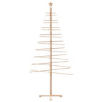 vidaXL Weihnachtsbaum Holz zum Schmücken 210 cm Massivholz Kiefer