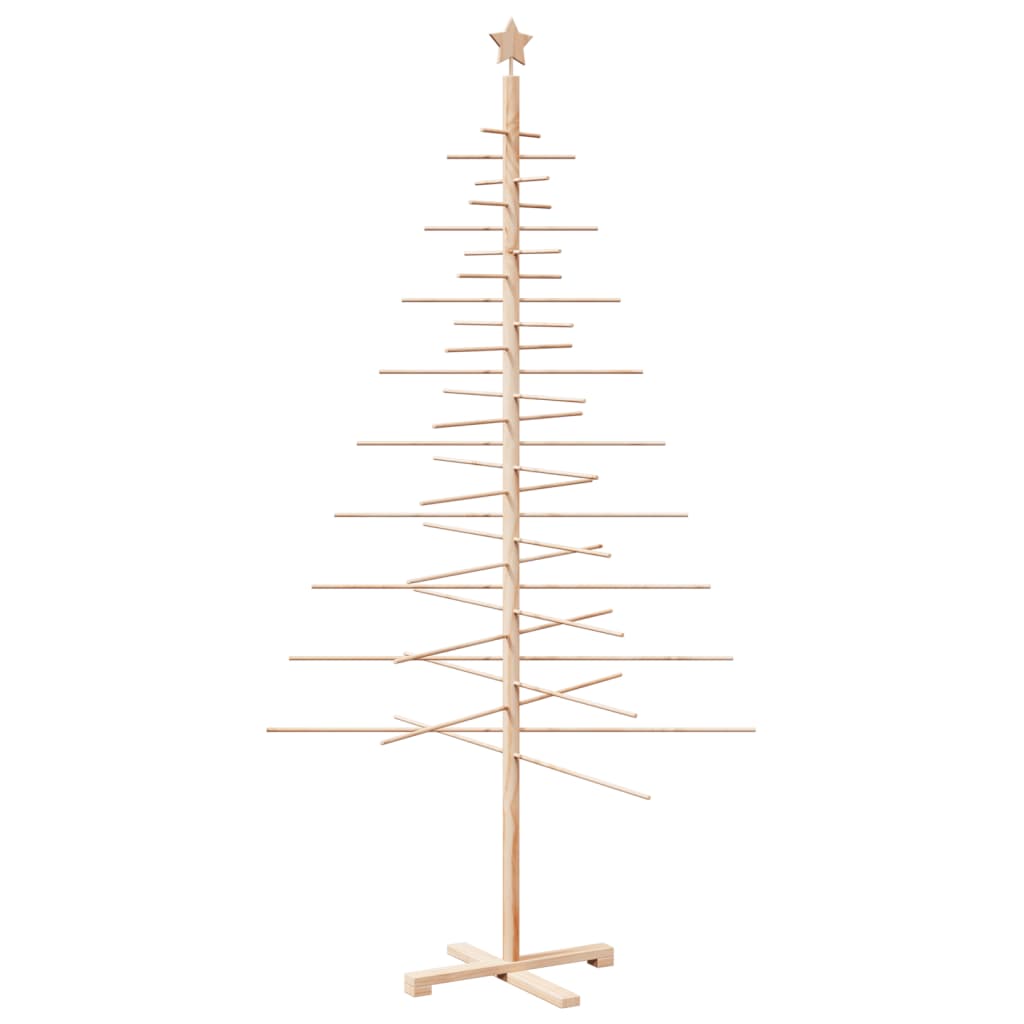 vidaXL Weihnachtsbaum Holz zum Schmücken 210 cm Massivholz Kiefer
