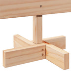 vidaXL Weihnachtsbaum Holz zum Schmücken 70 cm Massivholz