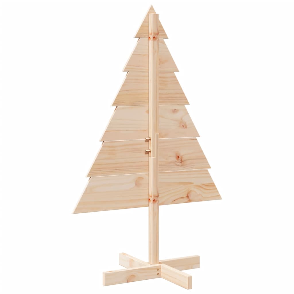 vidaXL Weihnachtsbaum zum Schmücken 110 cm Massivholz