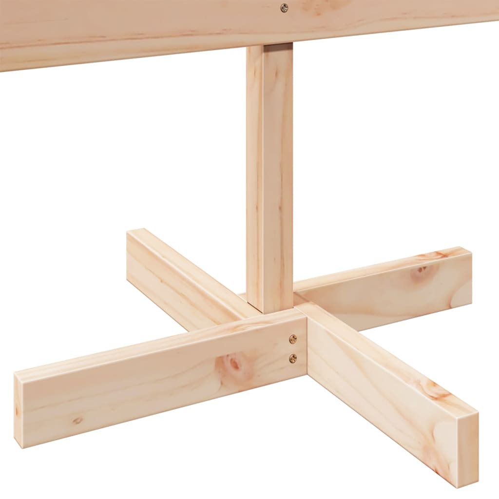 vidaXL Weihnachtsbaum zum Schmücken 110 cm Massivholz