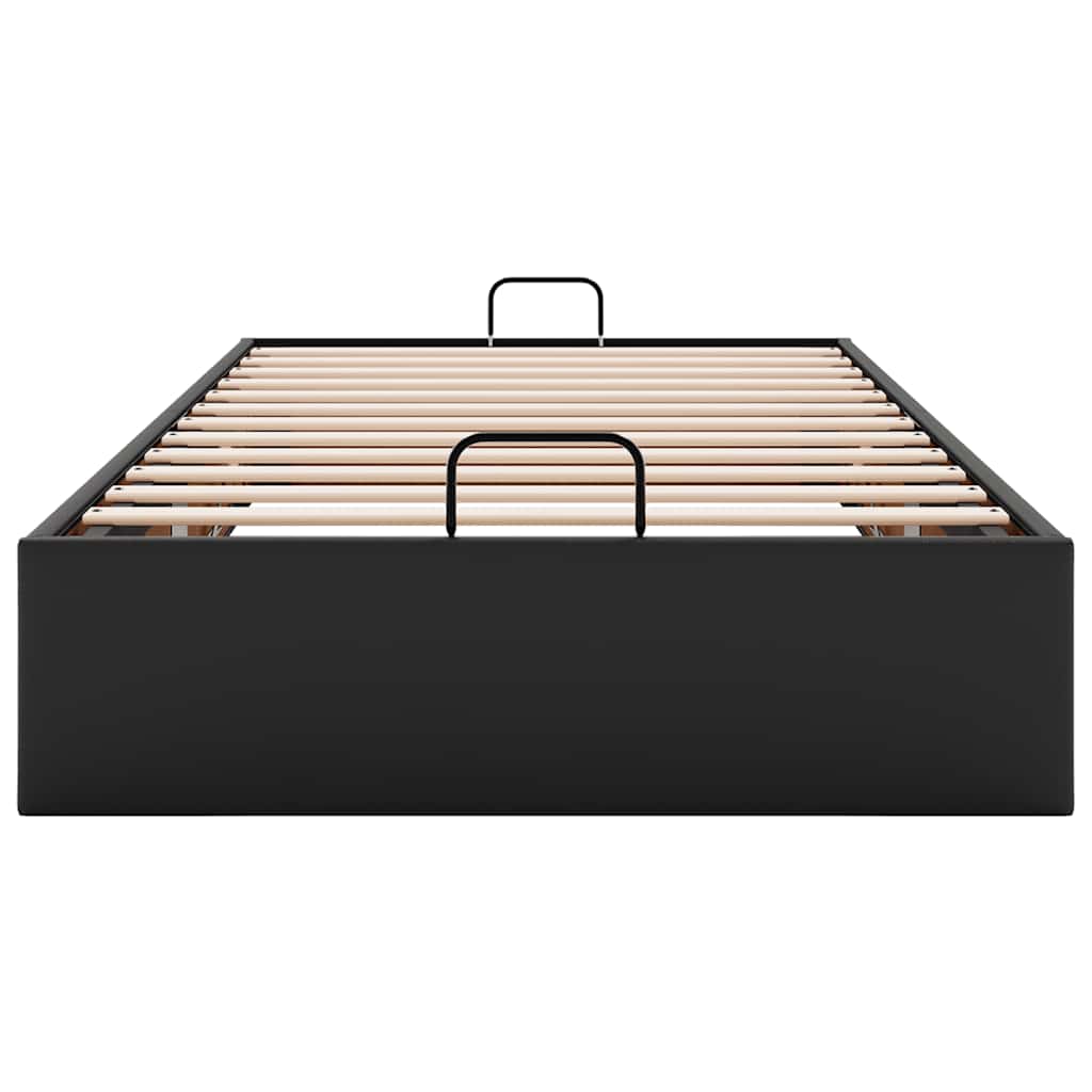 vidaXL Ottoman-Bett ohne Matratze Schwarz 80x200 cm Kunstleder
