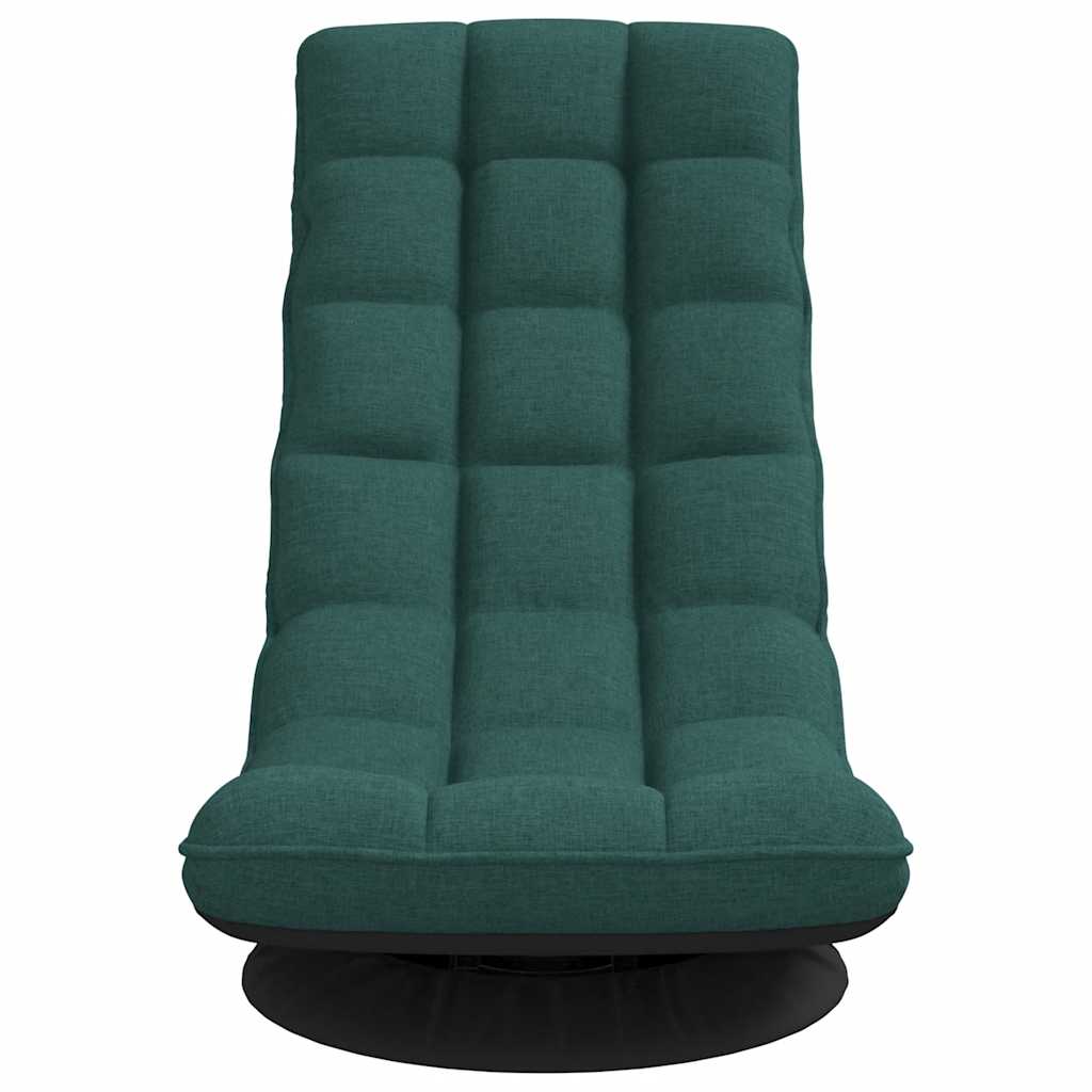 vidaXL Bodenstuhl Drehbar Dunkelgrün 70x51x79 cm Stoff