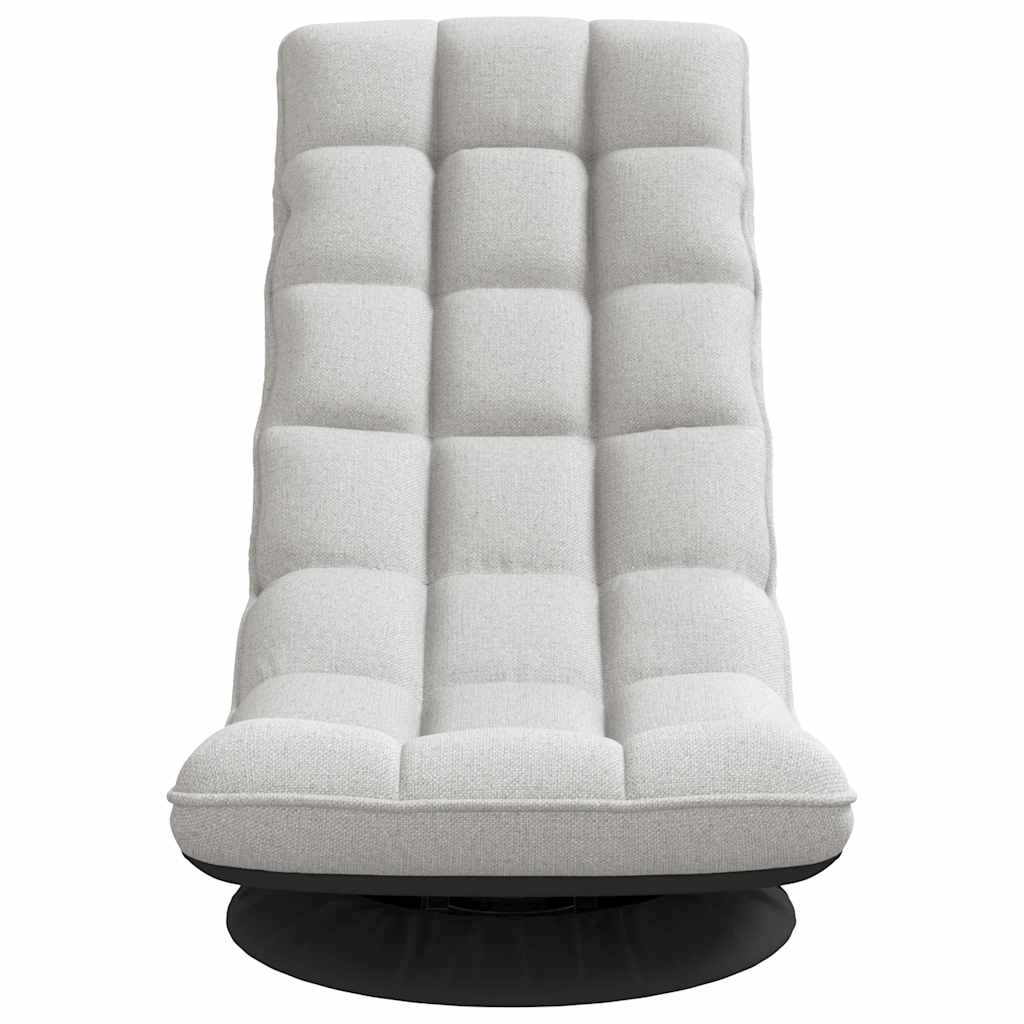 vidaXL Bodenstuhl Drehbar Wolkengrau 70x51x79 cm Stoff