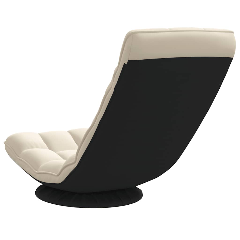 vidaXL Bodenstuhl Drehbar Leinen 70x51x79 cm