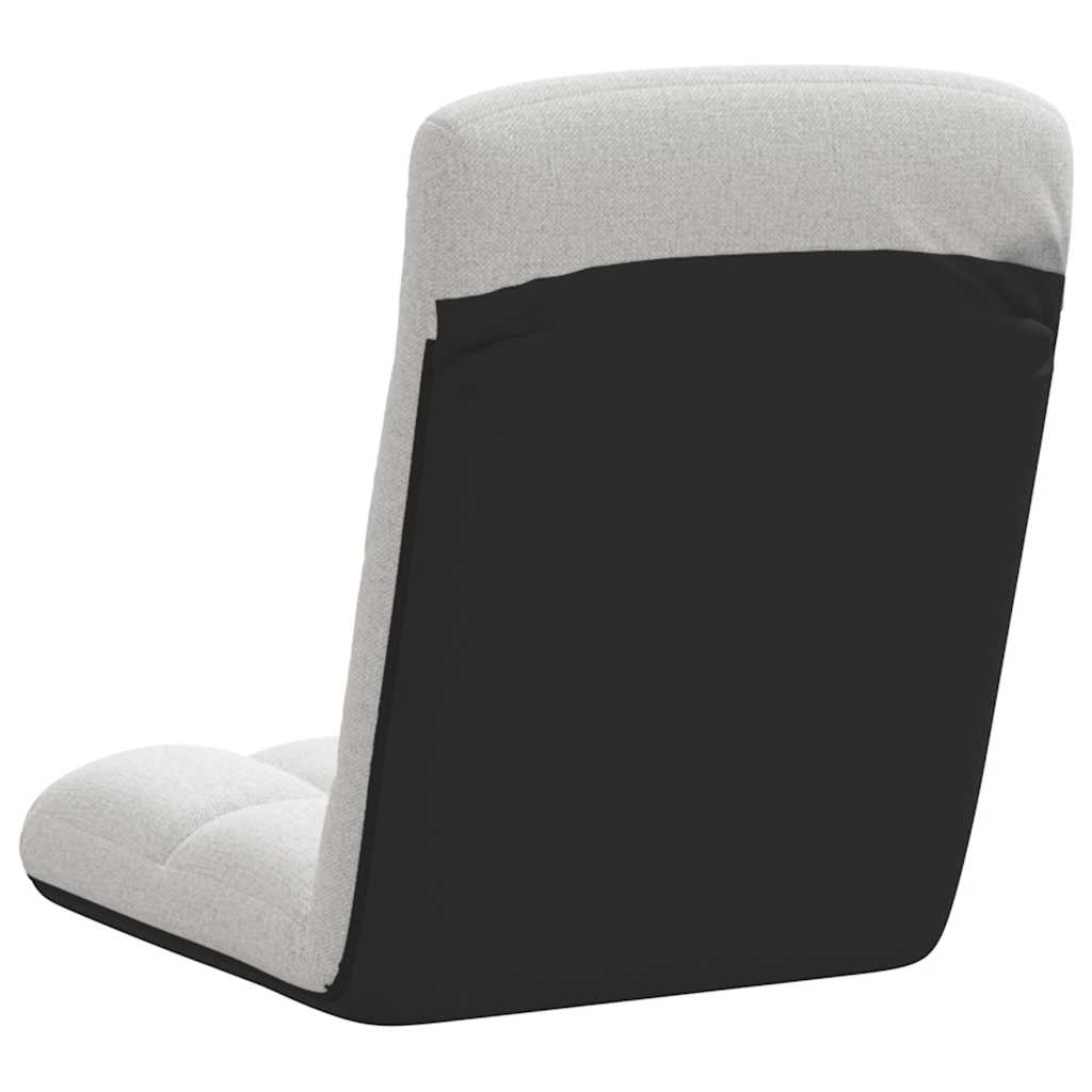 vidaXL Bodenstuhl Faltbar Wolkengrau 71x51x62 cm Stoff