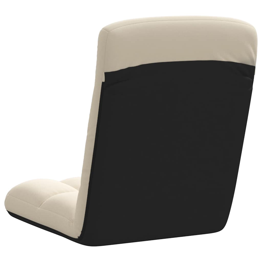vidaXL Bodenstuhl Faltbar Leinen 71x51x62 cm