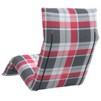 vidaXL Sonnenliege Klappbar Rot Karomuster 175x54x8,5 cm Oxford-Gewebe