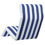 vidaXL Sonnenliege Klappbar Blau und Weiß 175x54x8,5 cm Oxford-Gewebe