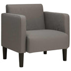 vidaXL Sessel mit Armlehnen Hellgrau 54 cm Cordstoff