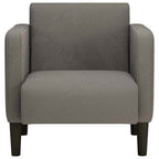 vidaXL Sessel mit Armlehnen Hellgrau 54 cm Cordstoff