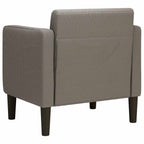vidaXL Sessel mit Armlehnen Hellgrau 54 cm Cordstoff