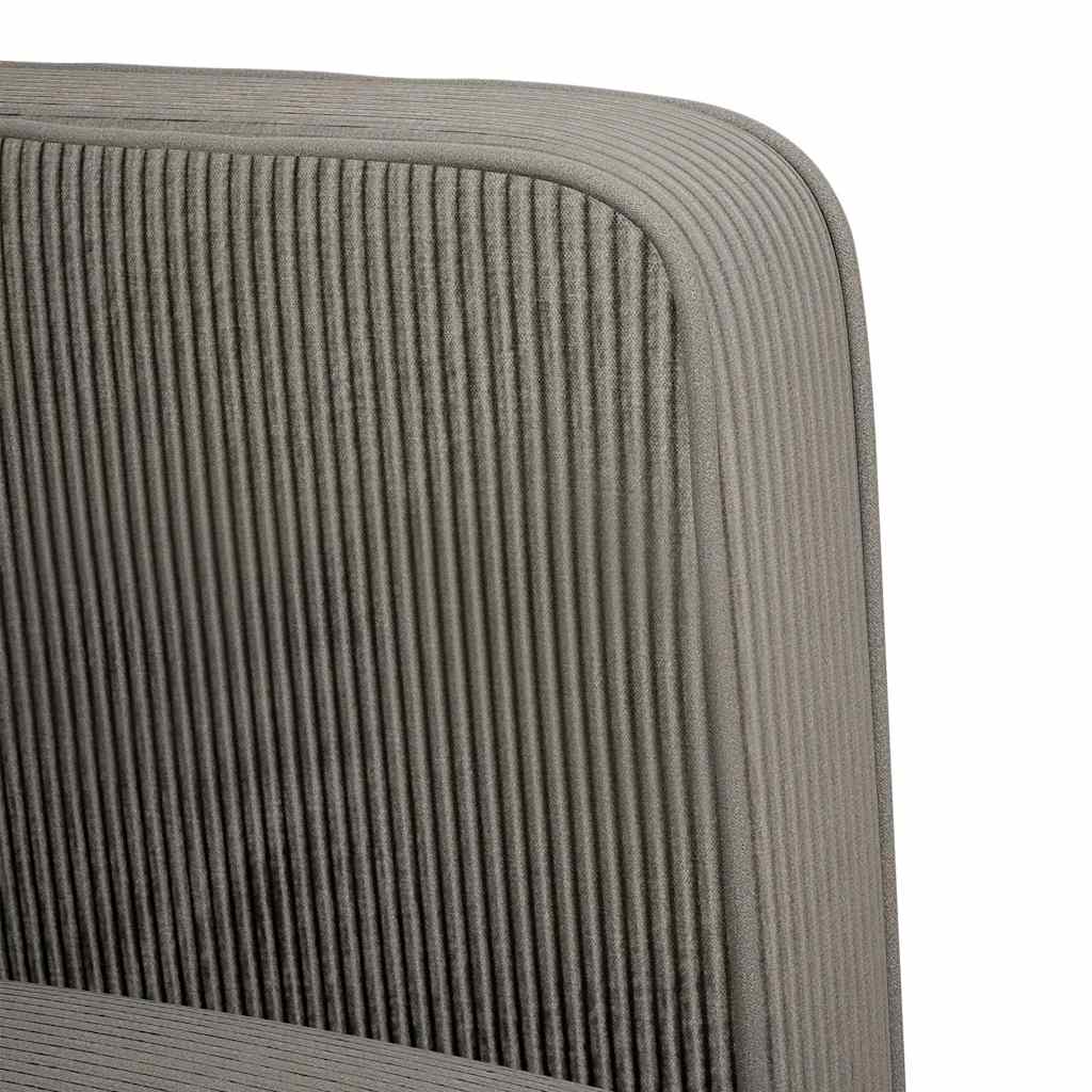 vidaXL Sessel mit Armlehnen Hellgrau 54 cm Cordstoff