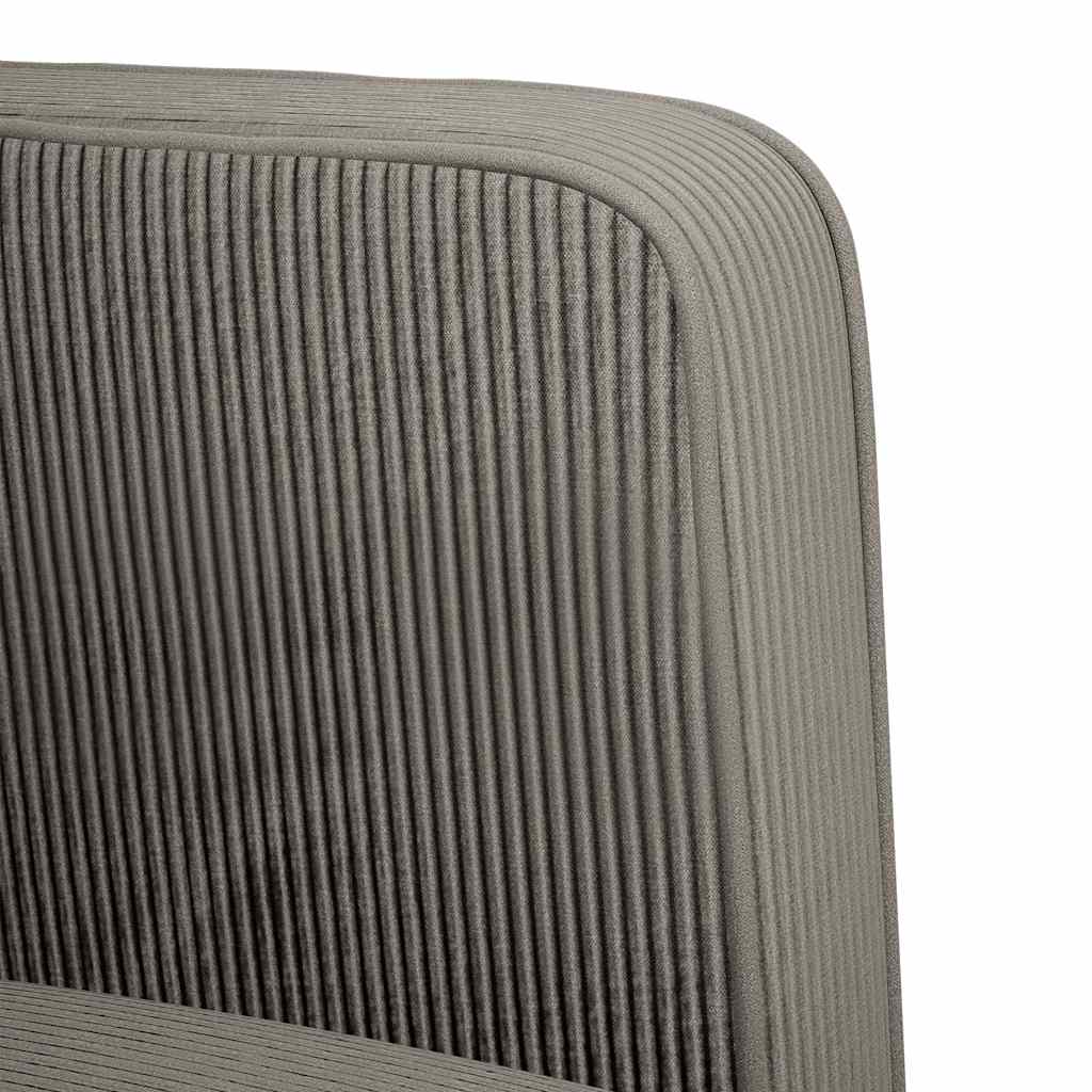 vidaXL Zweisitzer-Sofa Hellgrau 109 cm Cordstoff