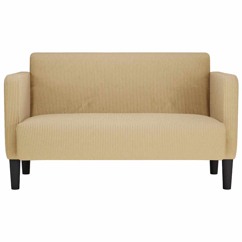 vidaXL Zweisitzer-Sofa Graugrün 109 cm Cordstoff