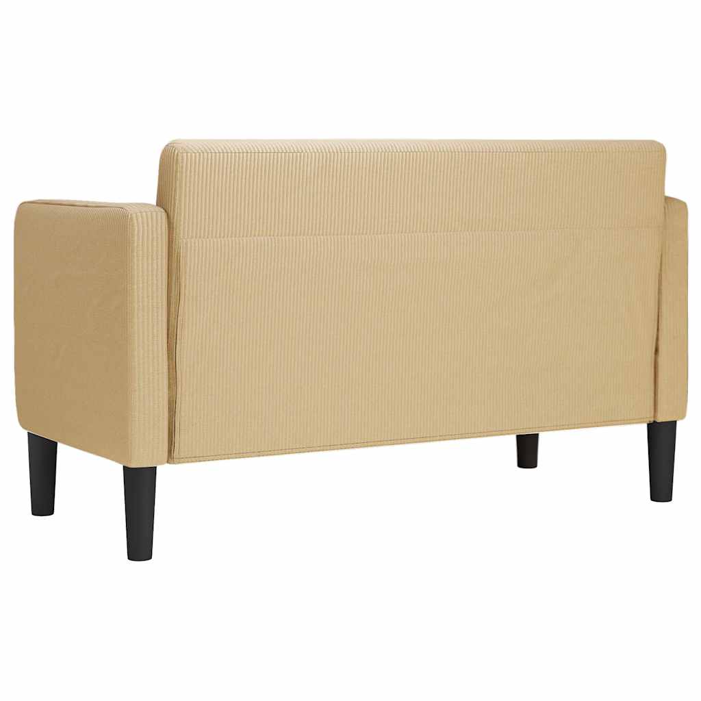 vidaXL Zweisitzer-Sofa Graugrün 109 cm Cordstoff