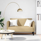 vidaXL Zweisitzer-Sofa Graugrün 109 cm Cordstoff