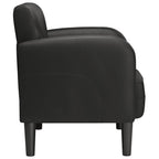 vidaXL Sessel mit Armlehnen Schwarz 54 cm Kunstleder