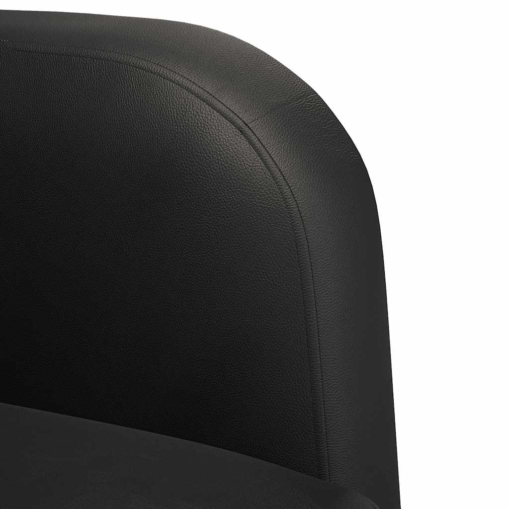 vidaXL Sessel mit Armlehnen Schwarz 54 cm Kunstleder