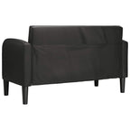 vidaXL Zweisitzer-Sofa Schwarz 110 cm Kunstleder