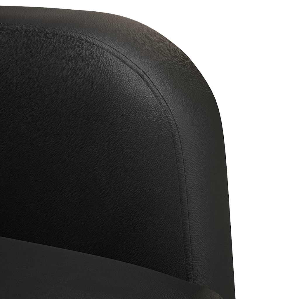 vidaXL Zweisitzer-Sofa Schwarz 110 cm Kunstleder