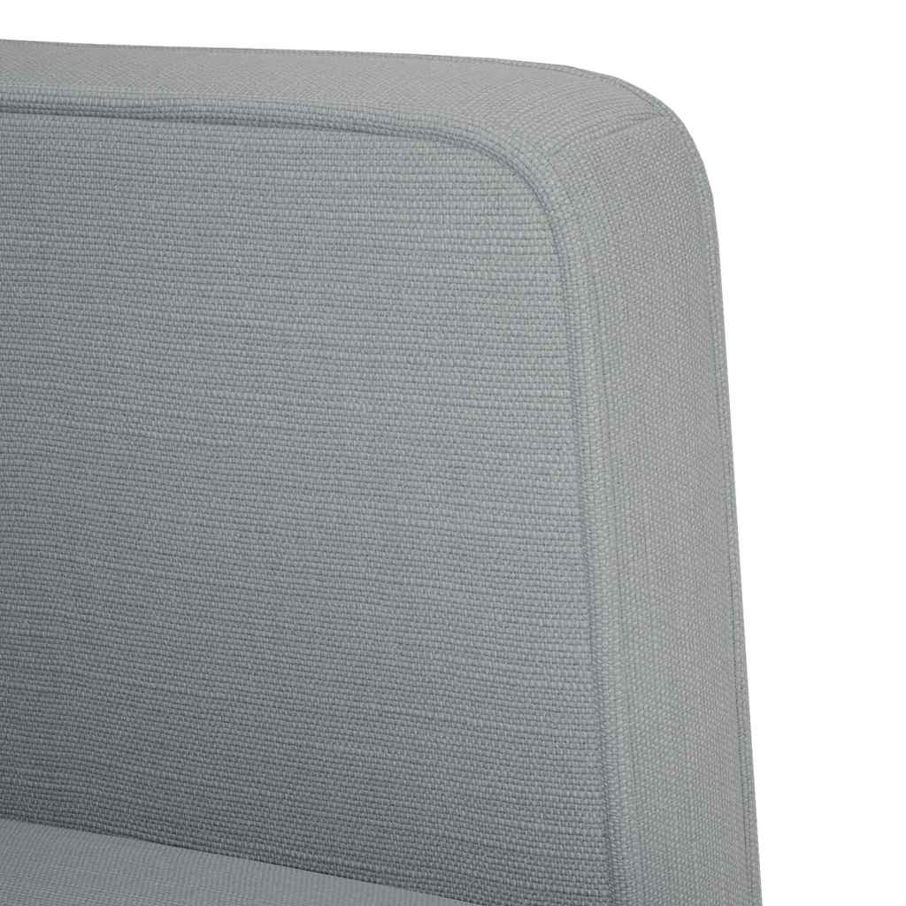 vidaXL Sessel mit Armlehnen Hellgrau 53 cm Stoff