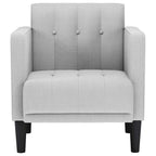 vidaXL Sessel mit Armlehnen Wolkengrau 53 cm Stoff