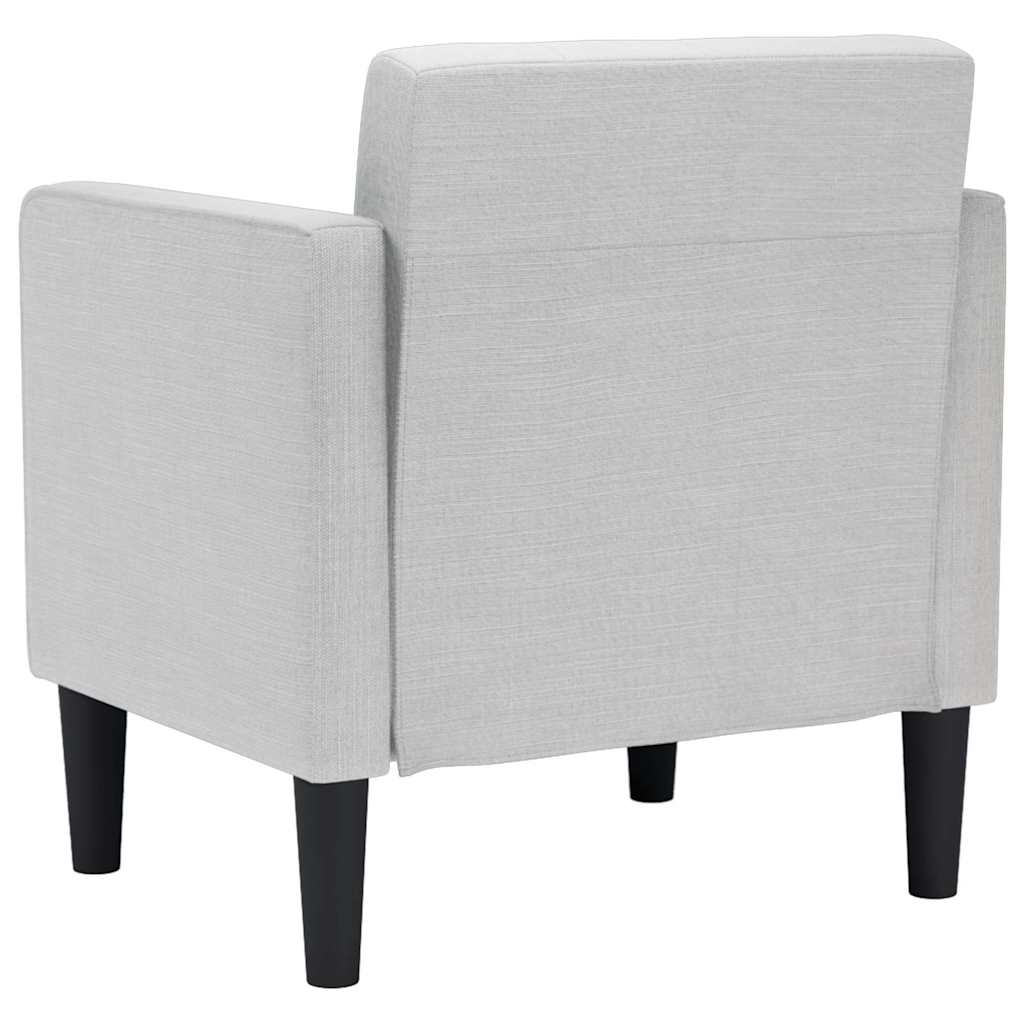 vidaXL Sessel mit Armlehnen Wolkengrau 53 cm Stoff
