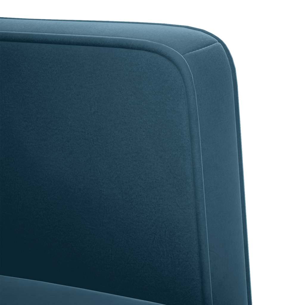 vidaXL Sessel mit Armlehnen Blau 53 cm Samt