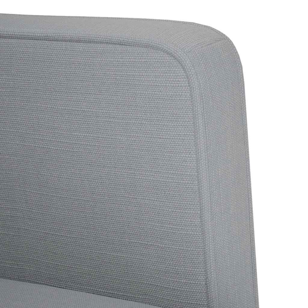 vidaXL Zweisitzer-Sofa Hellgrau 111 cm Stoff