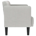 vidaXL Zweisitzer-Sofa Wolkengrau 111 cm Stoff