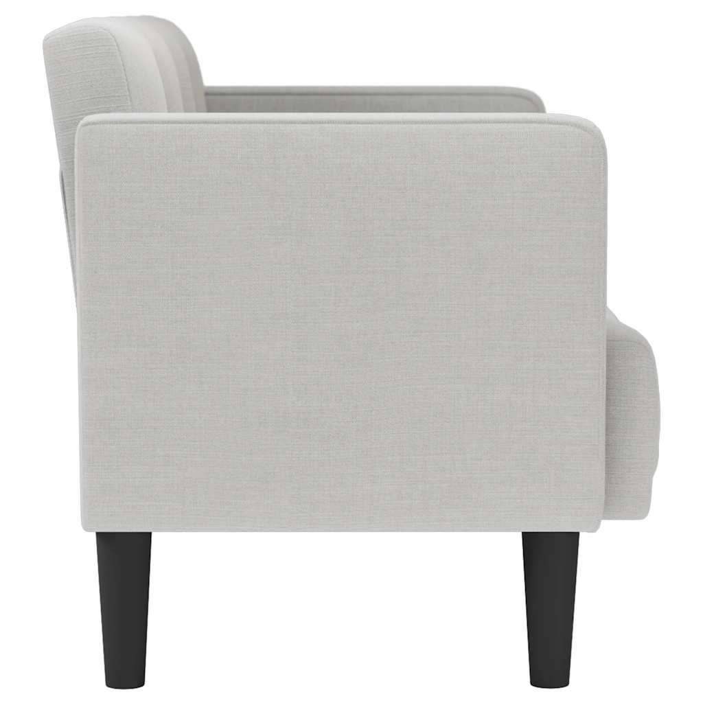 vidaXL Zweisitzer-Sofa Wolkengrau 111 cm Stoff