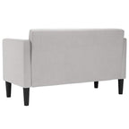 vidaXL Zweisitzer-Sofa Wolkengrau 111 cm Stoff