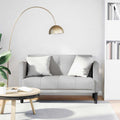 vidaXL Zweisitzer-Sofa Wolkengrau 111 cm Stoff