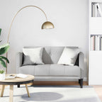 vidaXL Zweisitzer-Sofa Wolkengrau 111 cm Stoff