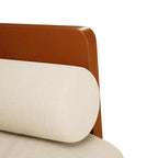 vidaXL Zweisitzer-Sofa mit Nackenrollen 110 cm Leinen