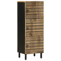 vidaXL Highboard 40x33,5x110 cm Raues Mangoholz