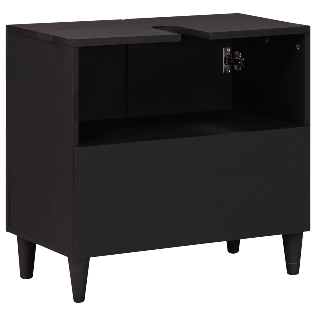 vidaXL Waschbeckenunterschrank mit Speicher Mehrfarbig 62 x 33 x 58 cm
