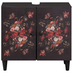 vidaXL Waschbeckenunterschrank mit Speicher Mehrfarbig 62 x 33 x 58 cm