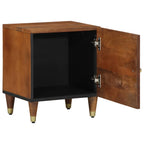 vidaXL Nachttisch mit Tür Honigbraun 40 x 33 x 46 cm Massivholz Mango