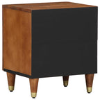 vidaXL Nachttisch mit Tür Honigbraun 40 x 33 x 46 cm Massivholz Mango