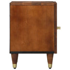 vidaXL Nachttisch mit Tür Honigbraun 40 x 33 x 46 cm Massivholz Mango