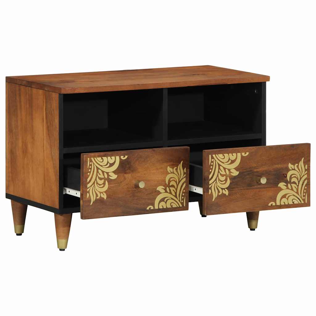 vidaXL TV-Schränk Honigbraun 70 x 33 x 46 cm Massivholz Mango