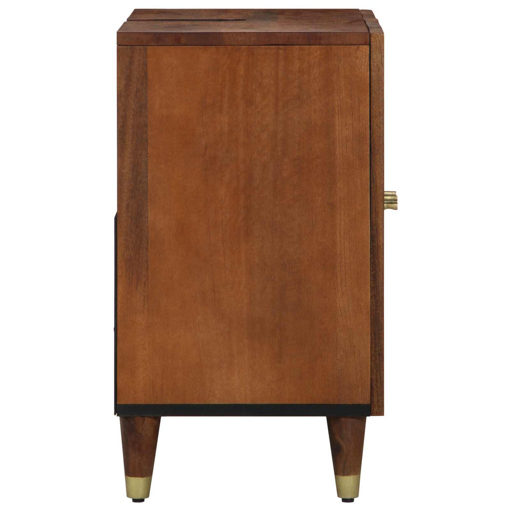 vidaXL Waschbeckenunterschrank mit Speicher Honigbraun 62 x 33 x 58 cm